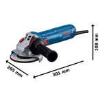 Bosch GWS 12-125 S Τροχός 125mm Ρεύματος 1200W με Ρύθμιση Στροφών 06013A6020 - Image 2