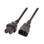 EFB IEC C14 - IEC C15 Cable 2m Μαύρο EK585.2V2