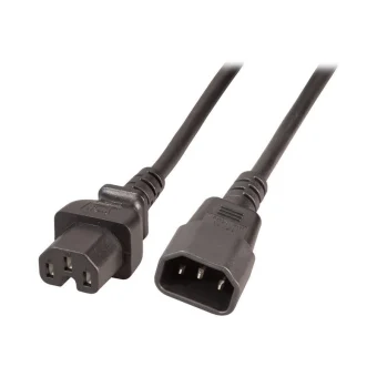 EFB IEC C14 - IEC C15 Cable 2m Μαύρο EK585.2V2