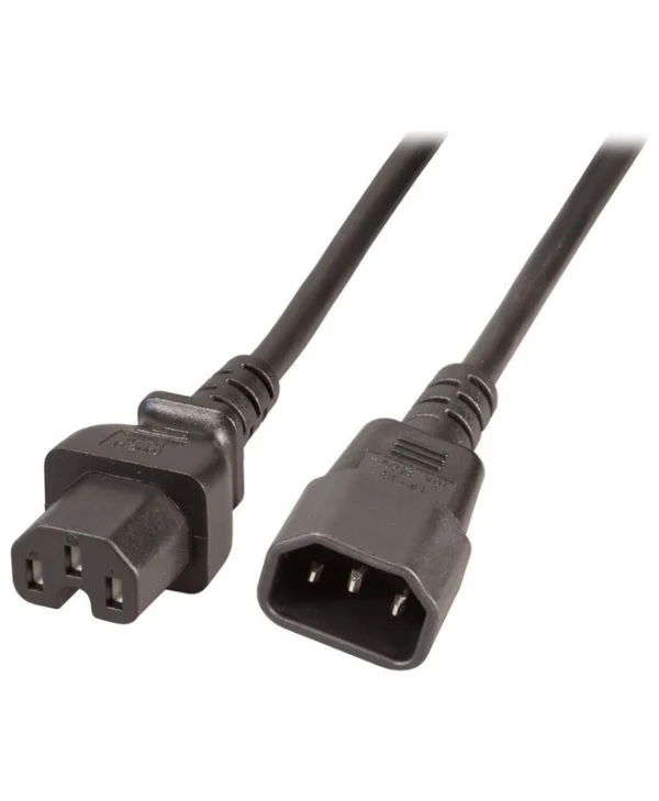 EFB IEC C14 - IEC C15 Cable 2m Μαύρο EK585.2V2