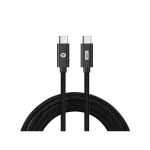 Conceptronic Braided USB 3.1 Cable USB-C male - USB-C 240W PD Μαύρο 2m ETTA03B20 - Image 3