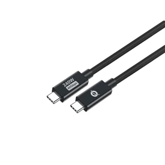 Conceptronic USB 2.0 Cable USB-C male - USB-C 240W PD Μαύρο 2m ETTA04B20