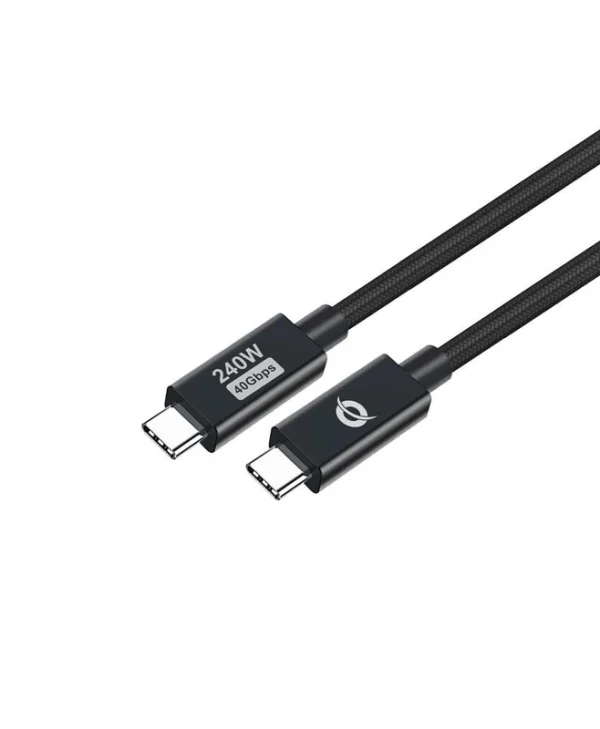 Conceptronic USB 2.0 Cable USB-C male - USB-C 240W PD Μαύρο 2m ETTA04B20
