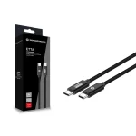 Conceptronic Braided USB 2.0 Cable USB-C male - USB-C female 100W PD Χρυσό 0.25m 10Gbps ETTA02B20 - Image 3