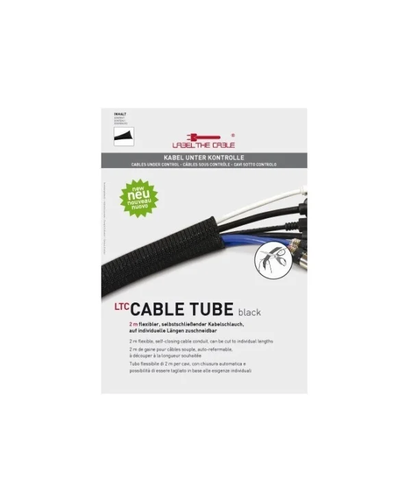 Label The Cable Καλώδιο Κεραίας Coax male - Coax female Μαύρο 2m 1τμχ LTC 5110
