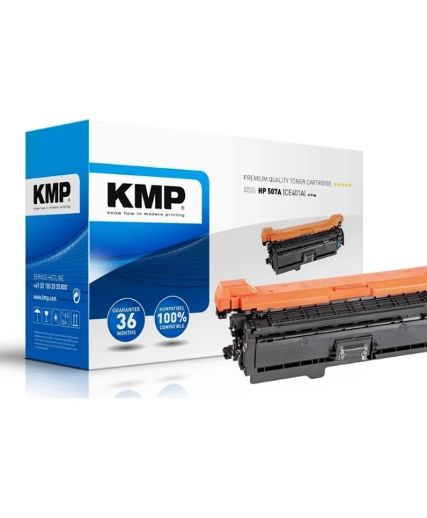 KMP H-T166 Συμβατό Toner για Laser Εκτυπωτή HP 507A CE401A 6000 Σελίδων Κυανό 1232,0003