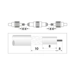 Schwaiger Μετατροπέας F-Connector male σε F-Connector female Ασημί 1τμχ KVB29531 - Image 3