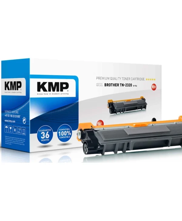 KMP B-T56 Συμβατό Toner για Laser Εκτυπωτή Brother TN-2320BK 2600 Σελίδων Μαύρο 1261,3000