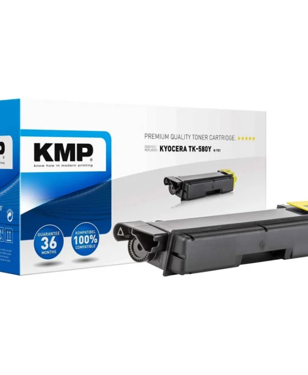 KMP K-T51 Συμβατό Toner για Laser Εκτυπωτή Kyocera TK-580Y 2800 Σελίδων Κίτρινο 2892,0009