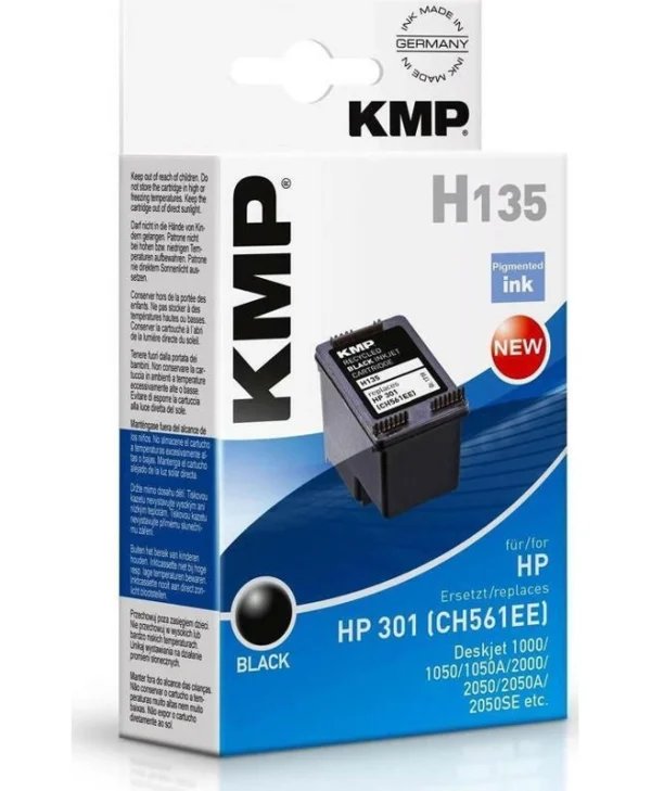 KMP Συμβατό Μελάνι Εκτυπωτή InkJet HP 301 CH561EE Μαύρο 1τμχ 1719,4801