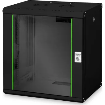 Digitus Unique Επιτοίχια Καμπίνα Rack 12U 60x45x45cm Μαύρο 12-U-SW DN-19 12-U-SW
