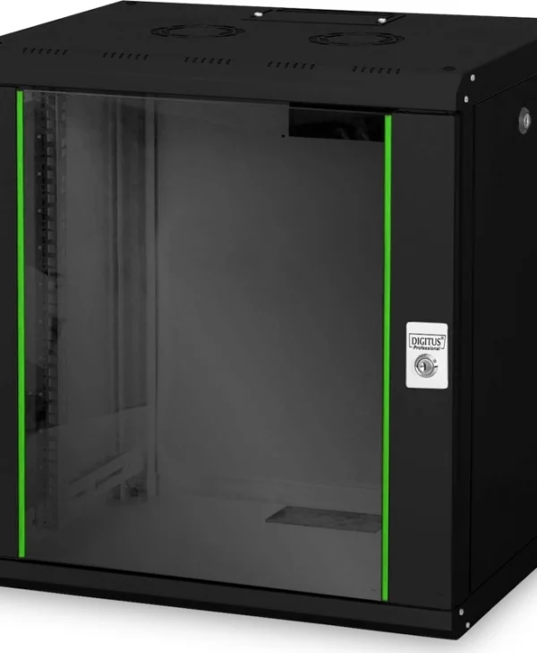 Digitus Unique Επιτοίχια Καμπίνα Rack 12U 60x45x45cm Μαύρο 12-U-SW DN-19 12-U-SW
