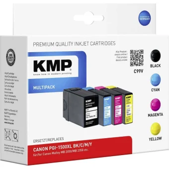KMP Πακέτο Συμβατών Μελανιών Εκτυπωτή InkJet Canon Πολλαπλό (Color) 4τμχ 1564,0050
