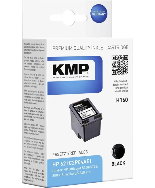 KMP H160 Συμβατό Μελάνι Εκτυπωτή InkJet HP Μαύρο 1τμχ 1741,4801