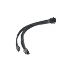 Silverstone 8-Pin PCIe - 6+2 Pin PCIe Cable 0.3m Μαύρο SST-PP07E-PCIB - Image 2