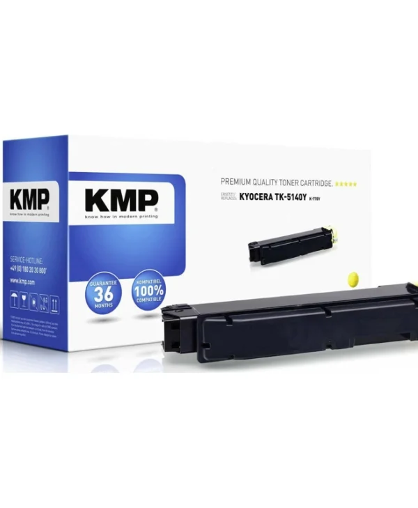 KMP K-T75Y Συμβατό Toner για Laser Εκτυπωτή Kyocera TK-5140Y 5000 Σελίδων Κίτρινο 2910,0009