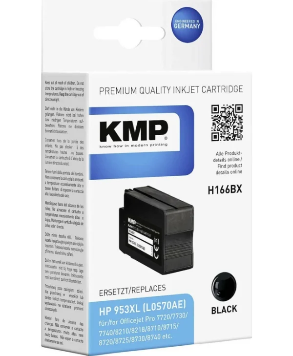 KMP H166BX Συμβατό Μελάνι Εκτυπωτή InkJet HP 55ml Μαύρο 1τμχ 1747,4001