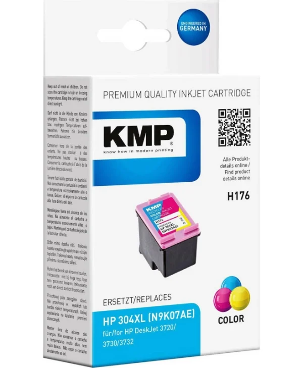KMP Συμβατό Μελάνι Εκτυπωτή InkJet HP 304XL N9K07AE Πολλαπλό (Color) 1τμχ 1760,4030