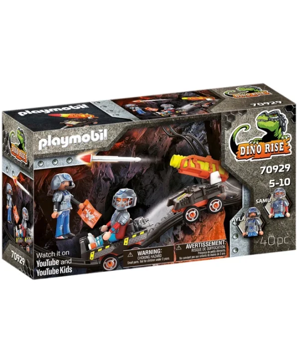 Playmobil Dino Rise Μαχητές με Όχημα Μεταφοράς Πυραύλων για 5-10 ετών 70929