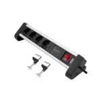 Olympia Πολύπριζο 4 Θέσεων με 2 USB-A, Διακόπτη και Καλώδιο 1.5m 41224