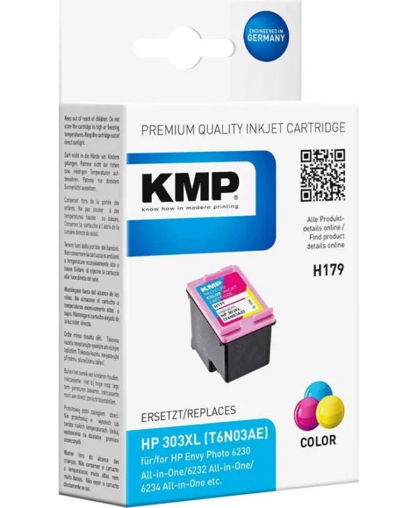 KMP Συμβατό Μελάνι Εκτυπωτή InkJet HP 303XL T6N03AE Πολλαπλό (Color) 1τμχ 1764,4030