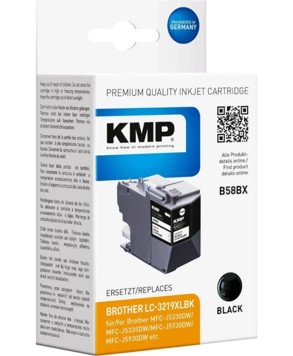 KMP Συμβατό Μελάνι Εκτυπωτή InkJet Brother Μαύρο 1τμχ 1537,4001