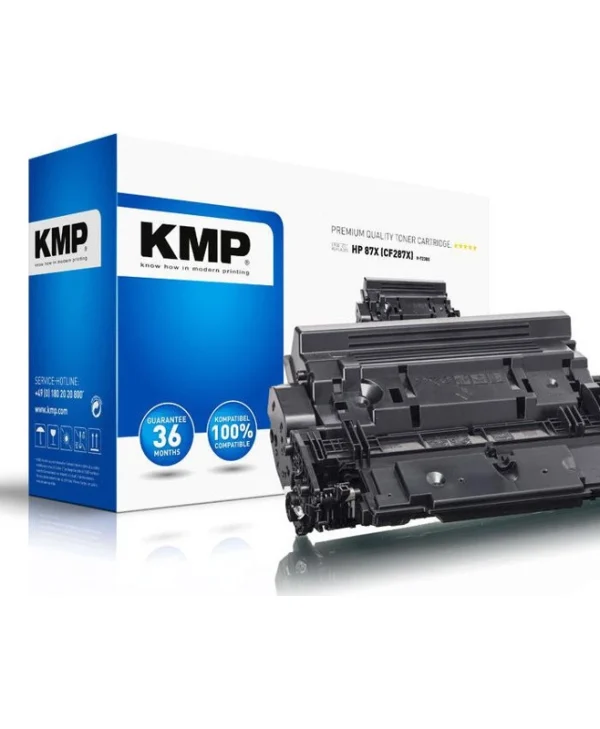 KMP H-T238X Συμβατό Toner για Laser Εκτυπωτή HP 87X 18000 Σελίδων Μαύρο 2540,3000