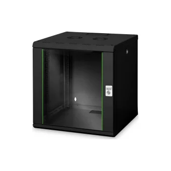 Digitus Επιτοίχια Καμπίνα Rack 12U 60x60x64.3cm Μαύρο 12U-6/6-SW DN-19 12U-6/6-SW