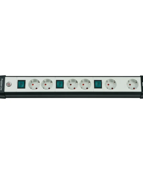 Brennenstuhl Premium-Line 6 Πολύπριζο 6 Θέσεων με Διακόπτη και Καλώδιο 3m 1951560600