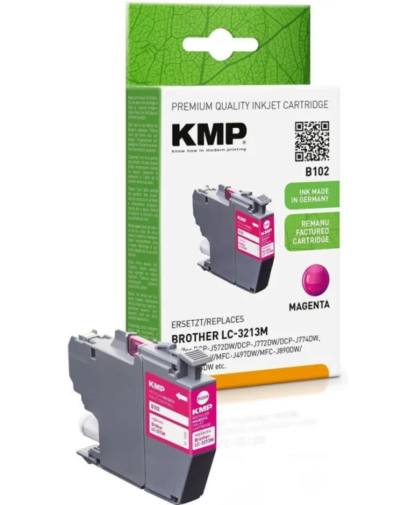 KMP Συμβατό Μελάνι Εκτυπωτή InkJet Brother LC-3213M 420 Σελίδων Ματζέντα 1τμχ 1540,4006