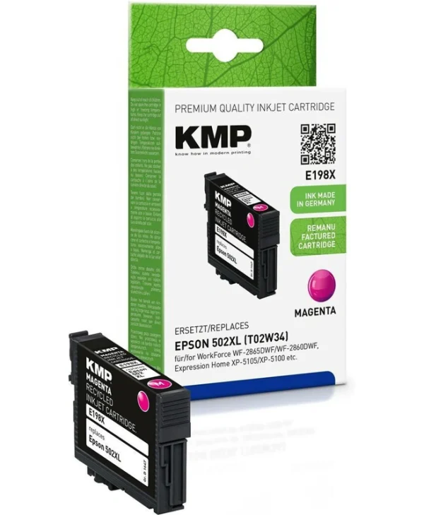 KMP Πακέτο Συμβατών Μελανιών Εκτυπωτή InkJet Epson 502XL 70ml Ματζέντα 1τμχ 1647,4006