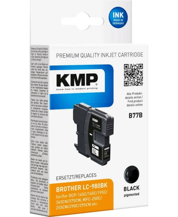 KMP B77B Συμβατό Μελάνι Εκτυπωτή InkJet Brother Μαύρο 1τμχ 1521,4001