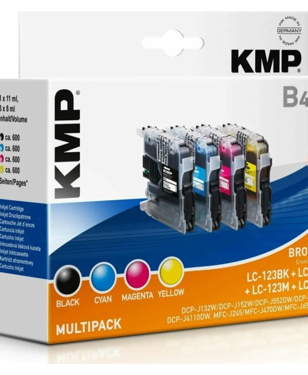 KMP B60V Πακέτο Συμβατών Μελανιών Εκτυπωτή InkJet Brother 22ml Πολλαπλό (Color) 1τμχ 1525,4005