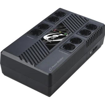Powerwalker VI 600 MS UPS Line-Interactive 600VA 360W με 8 Schuko Πρίζες 10121160
