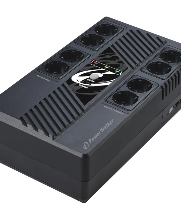 Powerwalker VI 600 MS UPS Line-Interactive 600VA 360W με 8 Schuko Πρίζες 10121160