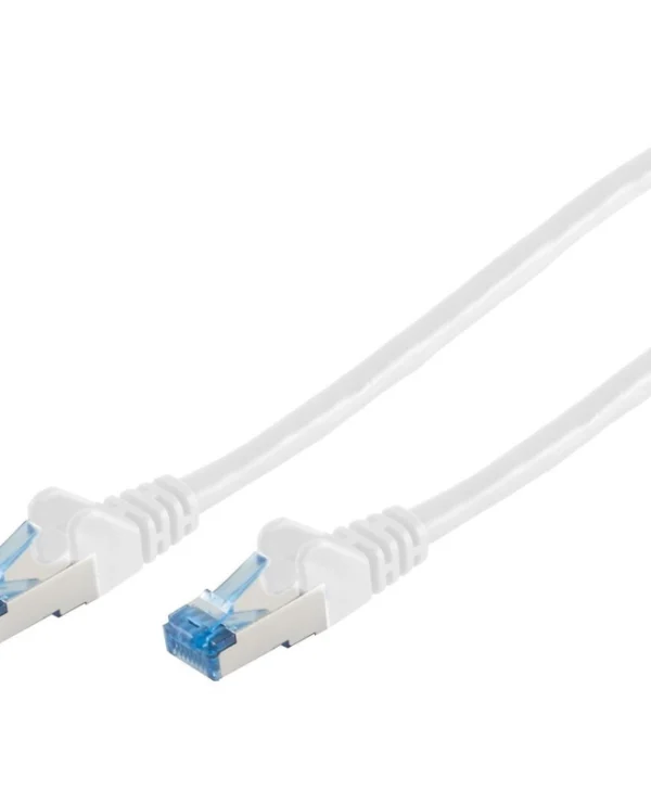 S/FTP Cat.6a (Gigabit) Καλώδιο Δικτύου Ethernet 1m Λευκό 75711-W
