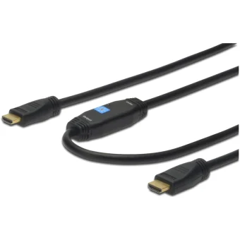 Digitus HDMI 1.4 High Speed 1080p 120Hz Cable HDMI male - HDMI male 15m Μαύρο AK-330118-150-S