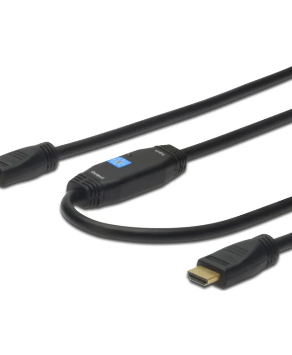 Digitus HDMI 1.4 High Speed 1080p 120Hz Cable HDMI male - HDMI male 15m Μαύρο AK-330118-150-S