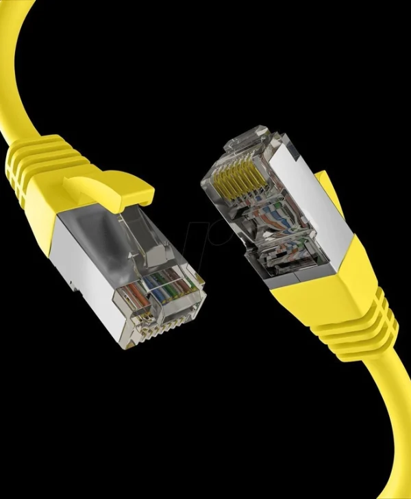 EFB S/FTP Cat.8.1 Καλώδιο Δικτύου Ethernet 1.5m Κίτρινο EC020200247