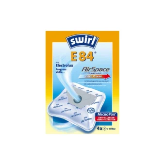 Swirl E84 Σακούλες Σκούπας 4τμχ Συμβατή με Σκούπα Electrolux 184286