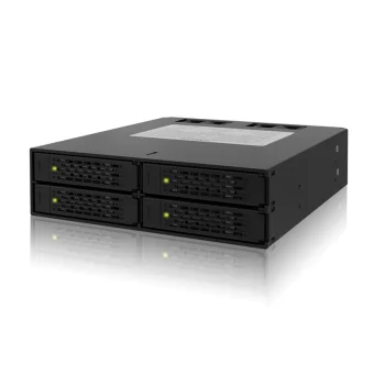 Icy Dock ToughArmor 4x 2.5Inch SATA 6Gbps/SAS HDD/SSD Mobile Rack/Cage in 1x external 5.25Inch bay Μαύρο MB994SP-4S