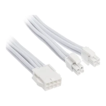 Silverstone 8-Pin EPS - 4 Pin EPS / 8-Pin EPS Cable 0.3m Λευκό SST-PP07E-EPS8W-V2