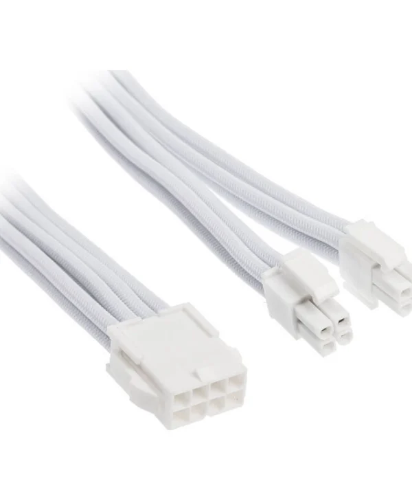 Silverstone 8-Pin EPS - 4 Pin EPS / 8-Pin EPS Cable 0.3m Λευκό SST-PP07E-EPS8W-V2