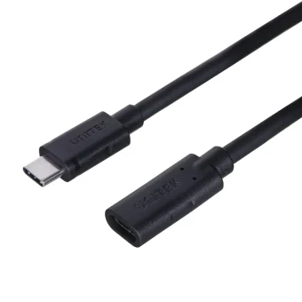 Unitek EXTENSION USB 3.2 Cable USB-C male - USB-C female 100W PD Μαύρο 1.5m C14086BK-1.5M