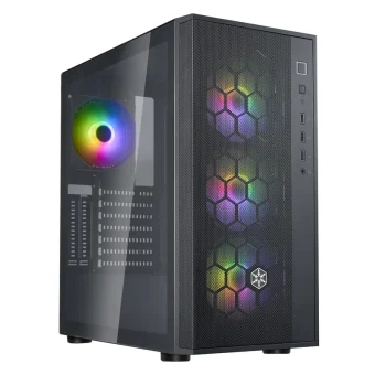 Silverstone Fara R1 V2 Gaming Midi Tower Κουτί Υπολογιστή με Πλαϊνό Παράθυρο Μαύρο SST-FAR1B-G-V2