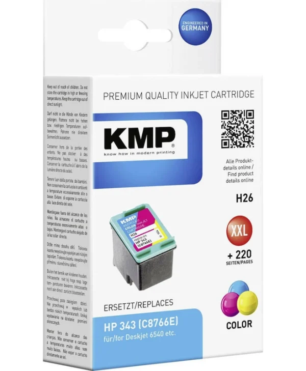 KMP H26 Συμβατό Μελάνι Εκτυπωτή InkJet HP Πολλαπλό (Color) 1τμχ 1024,4343