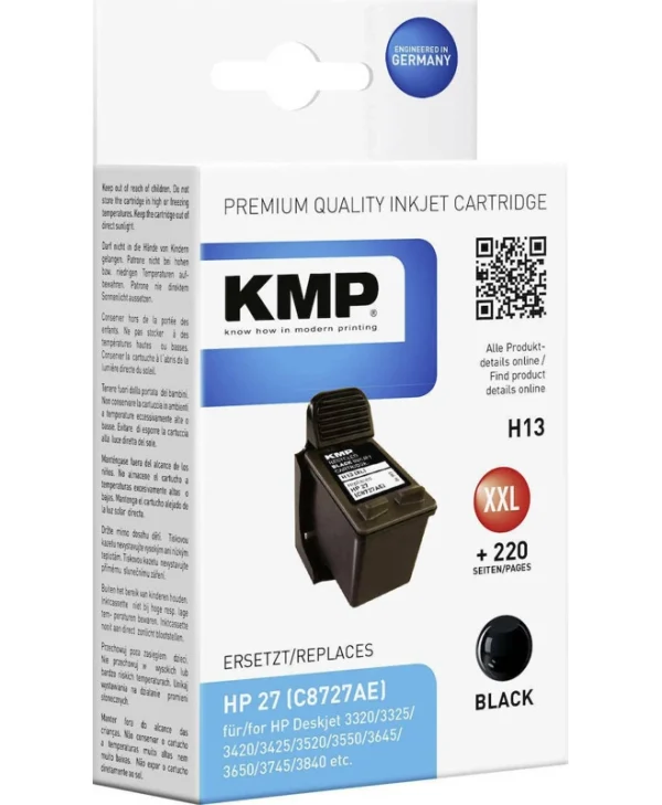 KMP H13 Συμβατό Μελάνι Εκτυπωτή InkJet HP Μαύρο 1τμχ 0997,4271