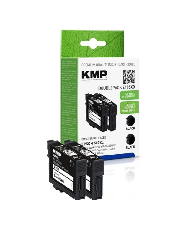 KMP Συμβατό Μελάνι Εκτυπωτή InkJet Epson 502XL T02W14 6000 Σελίδων 70ml Μαύρο 1τμχ 1646,4021