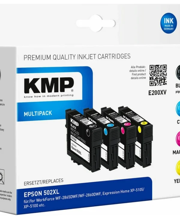 KMP Πακέτο Συμβατών Μελανιών Εκτυπωτή InkJet Epson 70ml Πολλαπλό (Color) 4τμχ 1646,4005