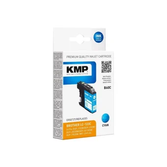 KMP Συμβατό Μελάνι Εκτυπωτή InkJet Brother LC-123C 70ml Κυανό 1τμχ 1525,4003